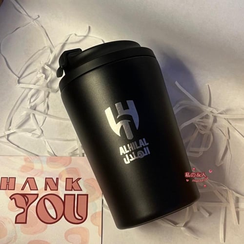 كوب الهلال الاسود فولاذ حافظ للحراره