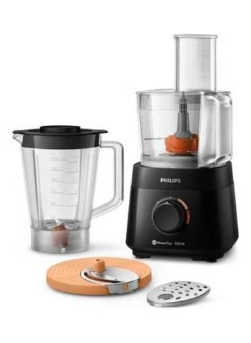 Philips - Small size food processor 1.5 liter 750 watt HR7301/90 black