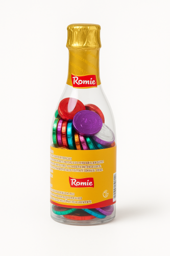 شوكولاتة شكل عملة ( قارورة ملون) 200 جرام