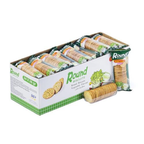بسكويت مدور خضار 12*24