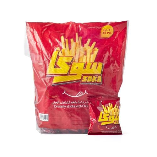 اعواد بطاطس سوكا بالفلفل الحار