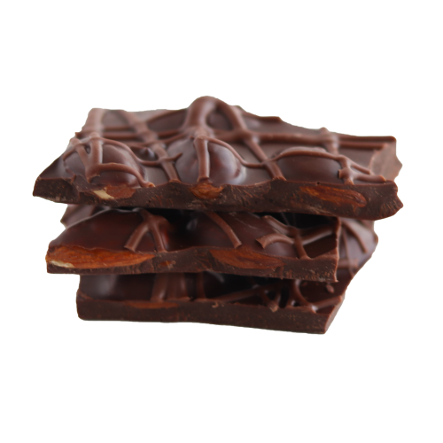 شرائح الشوكولاتة الداكنة باللوز