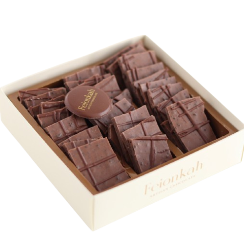 شرائح شوكولاتة الحليب مع القهوة