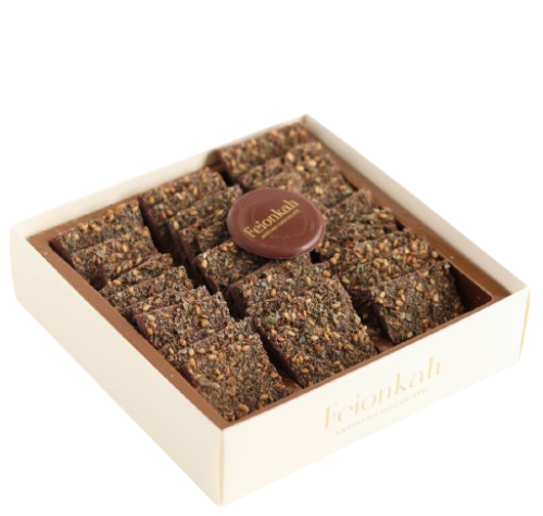 شرائح شوكولاتة الحليب مع الزعتر