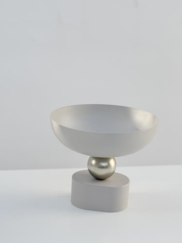 ستاند تقديم دائري بيج مع دائرة ذهبي