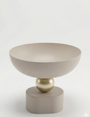 ستاند تقديم دائري بيج مع دائرة ذهبي