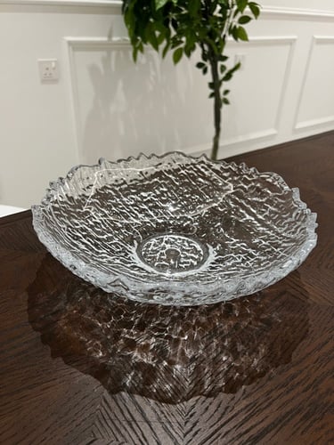 اناء تقديم زجاجي