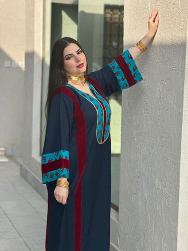 نجديه ( قطن كشميري + مخمل + ريون مشجر )