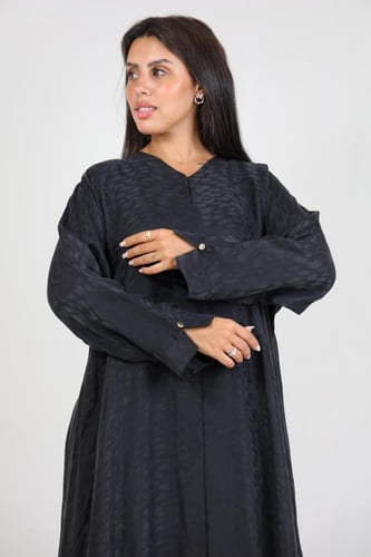 عباية حرير مغسول سنا