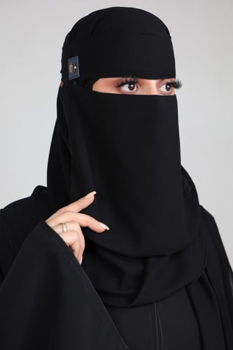 نقاب مفتوح توقيع معدن