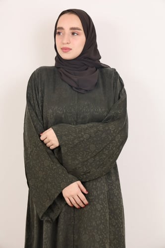 عباية حرير مغسول بيلسان