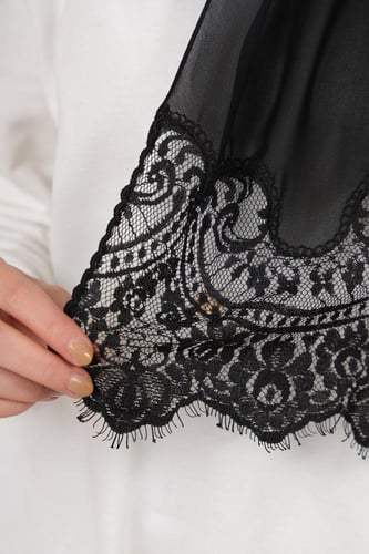 طرحة دانتيل طرف شويتا