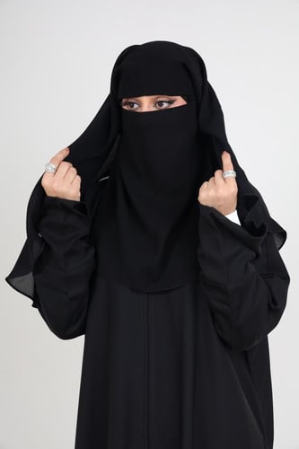 نقاب خيشة دائري طبقة