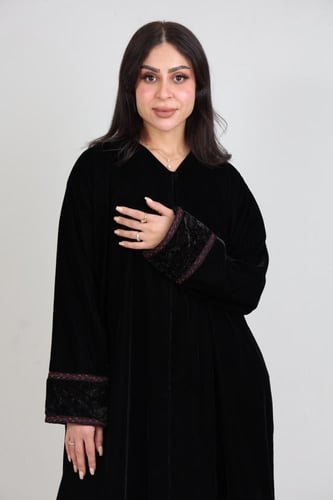 عباية مخمل تركيبات هويدة