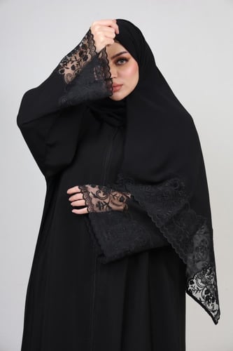 عباية صالونا دانتيل سند