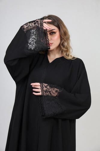 عباية صالونا دانتيل سند