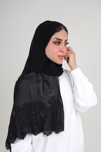 طرحة دانتيل توقيع كرستال انيا