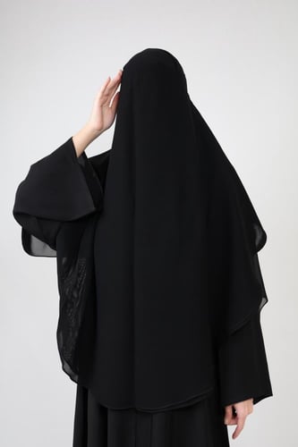 نقاب خيشة دائري طبقتين