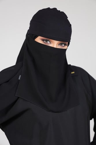 طاقية كامل الرأس بلثمة