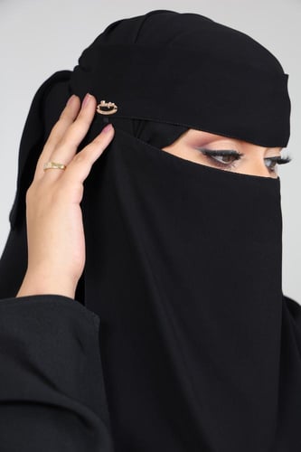 نقاب مفتوح توقيع معدن