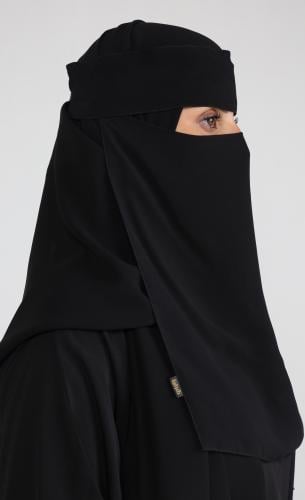 نقاب امواج مفتوح مشبك