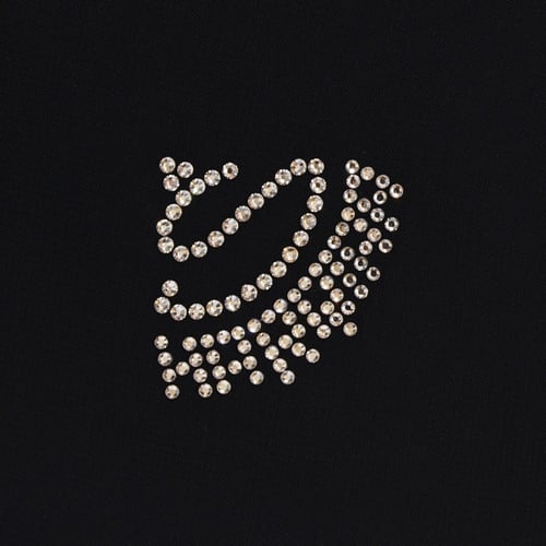 طرحة أمواج شعار شرقية سوارفسكي روان