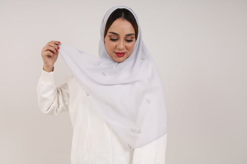 طرحة سوارفسكي منثر ورق شجر