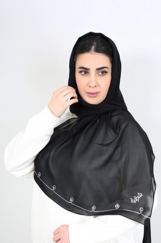 طرحة أمواج خط كريستال مع دمعة