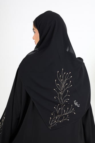 عباية صالونا ليرا مشجرة من الامام