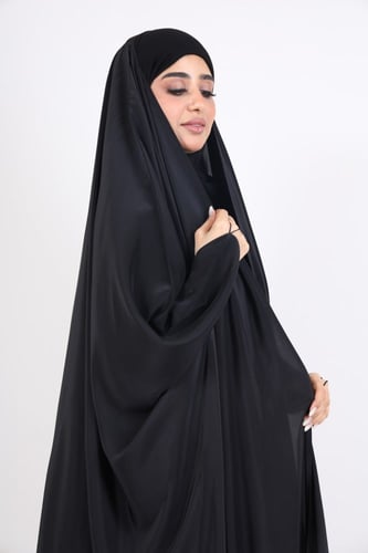 عباية رأس زمردة مفتوحة