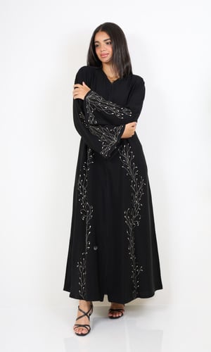 عباية صالونا ليرا مشجرة من الامام