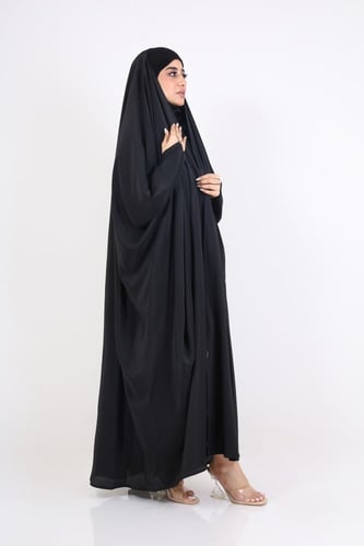 عباية رأس زمردة مفتوحة