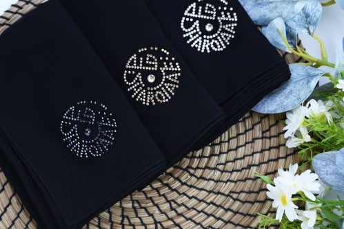 طرحة أمواج شعار شرقية سوارفسكي ريتال