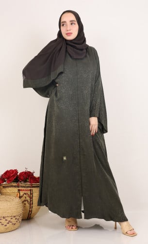 عباية حرير مغسول بيلسان