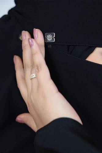 نقاب مفتوح توقيع معدن