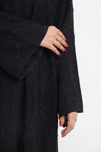 عباية صالونا مطرز كريستال رحاب