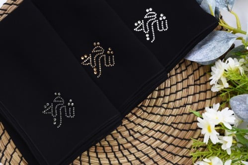 طرحة أمواج شعار شرقية سوارفسكي اسارير