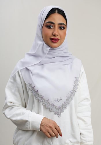 حجاب يدوي كرستال سوارفسكي وضحاء