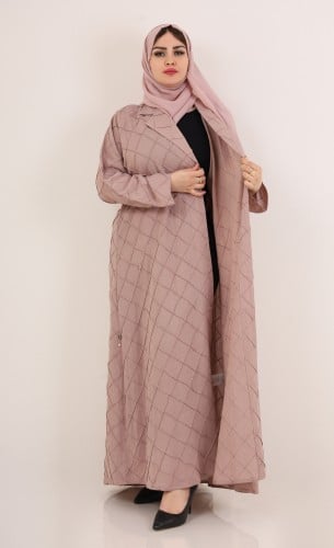 عباية مربعات لينن لينة