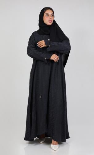 عباية حرير مغسول سنا