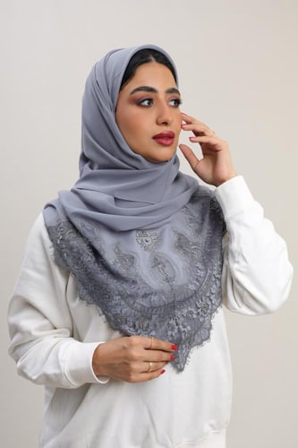 حجاب دانتيل كرستال سوارفسكي ايما