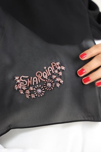 طرحة أمواج يدوي كريستال تميمة