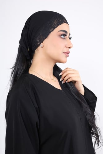 طاقية مربع دانتيل