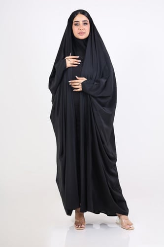 عباية رأس زمردة مفتوحة