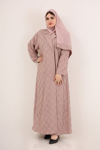 عباية مربعات لينن لينة