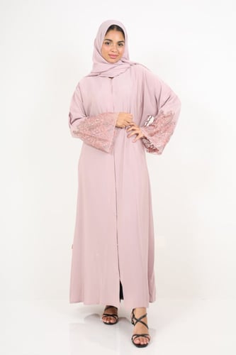 عباية صالونا سندس دانتيل على الكم