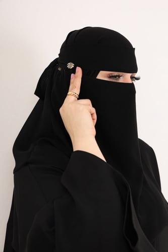 نقاب مفتوح توقيع معدن