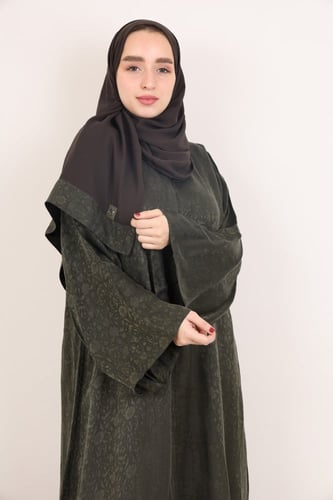 عباية حرير مغسول بيلسان