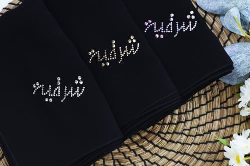 طرحة أمواج شعار شرقية سوارفسكي كيان