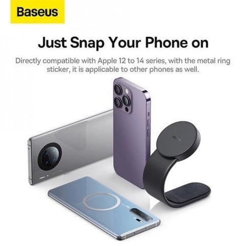 حامل جوال مغناطيسي بيسوس c02 كلاستر للجوال - اسود